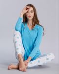 小藍(lán)象排汗睡衣女士藍(lán)白套裝 小藍(lán)象排汗睡衣女士藍(lán)白套裝