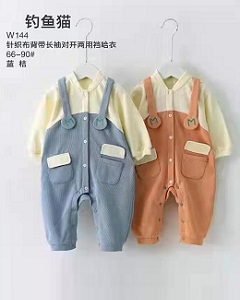 釣魚貓背帶長袖兩用檔哈衣 釣魚貓背帶長袖兩用檔哈衣